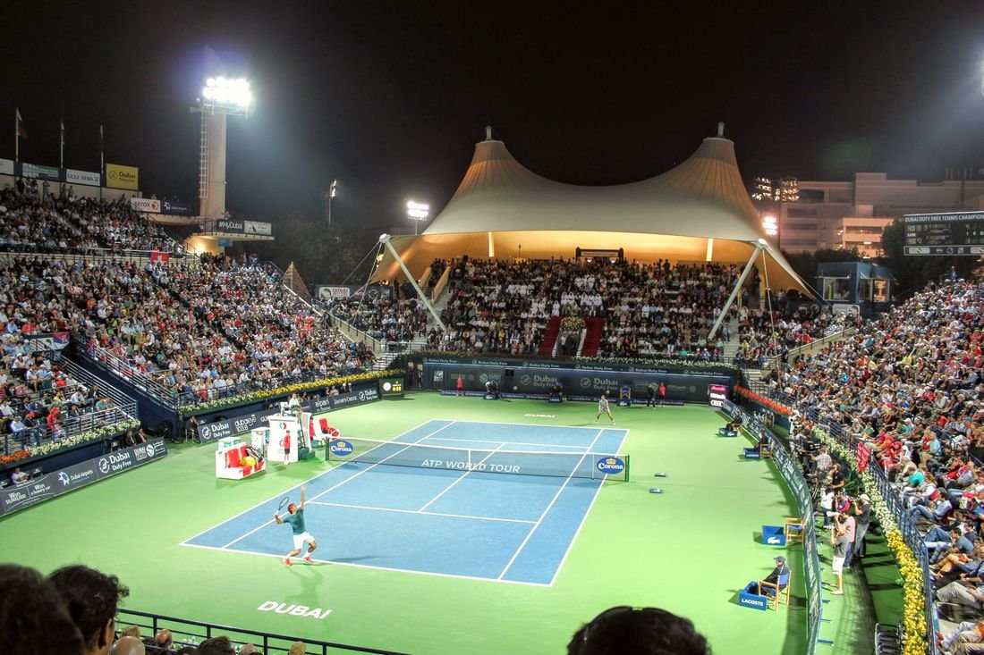 Packed stadium at an event in Dubai